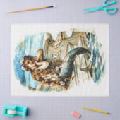 夢を見るヴィンテージ人魚の子#2, 18ポンド17x23 薄葉紙 (クラフト)