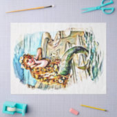 夢を見るヴィンテージMermaid Child #1、18lb 17x23 薄葉紙 (クラフト)