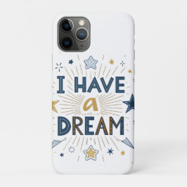 夢を見る力 スターバーストタイポグラフィーアート iPhone 11 PROケース