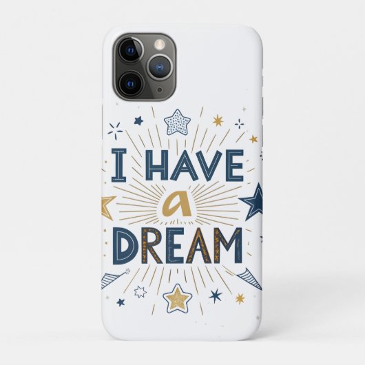夢を見る力 スターバーストタイポグラフィーアート Case-Mate iPhoneケース (裏)