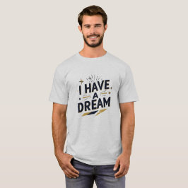 夢を見る勇気 インスピレーション タイポグラフィ デザイン Tシャツ