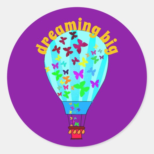 夢を見る大きなシール ラウンドシール (正面)