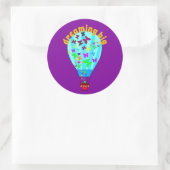 夢を見る大きなシール ラウンドシール (バッグ)