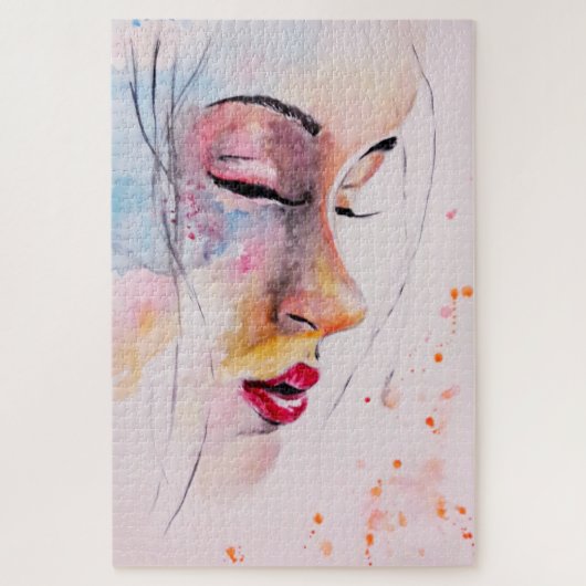 夢を見る女性パズル ジグソーパズル (縦)