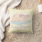 夢を見る子猫 クッション (ブランケット)