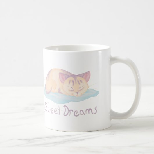 夢を見る子猫 コーヒーマグカップ (右)