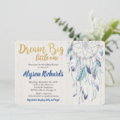 夢を見る小さな赤ちゃんシャワーボーイ 招待状 (スタンド正面)