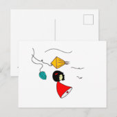 夢を見る少女 ポストカード (正面/裏面)