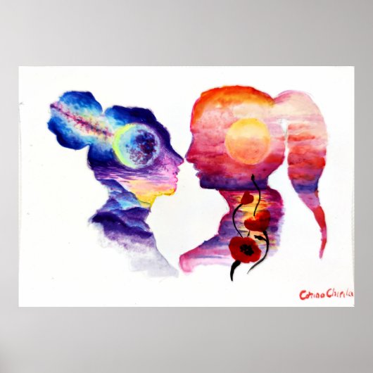 夢を見る恋人 ポスター (正面)