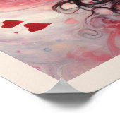 夢を見る愛のバレンタインデイアートプリント ポスター (角)