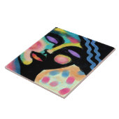 夢を見る抽象芸術デジタルポートレートの女性 タイル (側面)