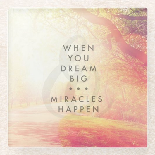 夢を見る時 ガラスコースター (正面)