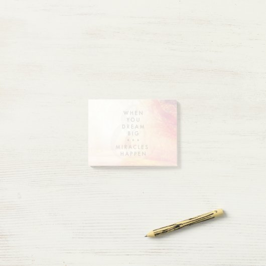 夢を見る時 ポストイット (デスク上)