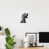 夢を見る犬ポスター ポスター (ホームオフィス)