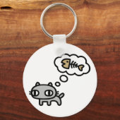 夢を見る猫 キーホルダー (正面)