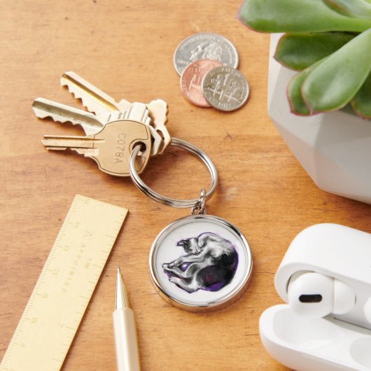 夢を見る猫。 キーホルダー (デスク)