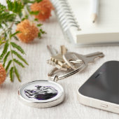 夢を見る猫。 キーホルダー (側面)