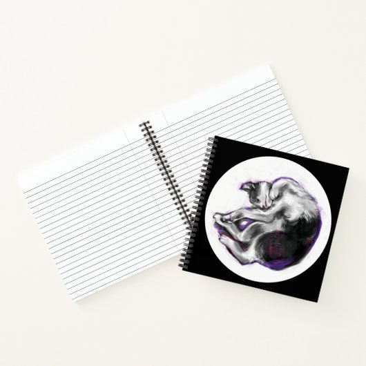 夢を見る猫。 ノートブック (内部)