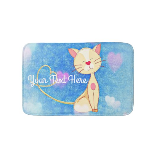 夢を見る猫 バスマット (正面)