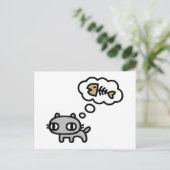 夢を見る猫 ポストカード (スタンド正面)