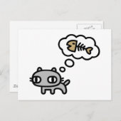 夢を見る猫 ポストカード (正面/裏面)