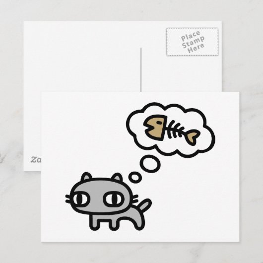 夢を見る猫 ポストカード (正面/裏面)