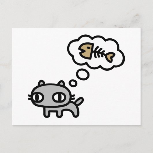 夢を見る猫 ポストカード (正面)