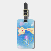 夢を見る猫 ラゲッジタグ (正面縦)