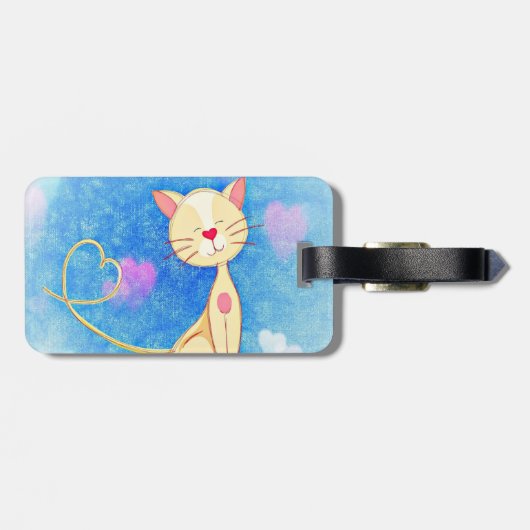 夢を見る猫 ラゲッジタグ (裏面横)