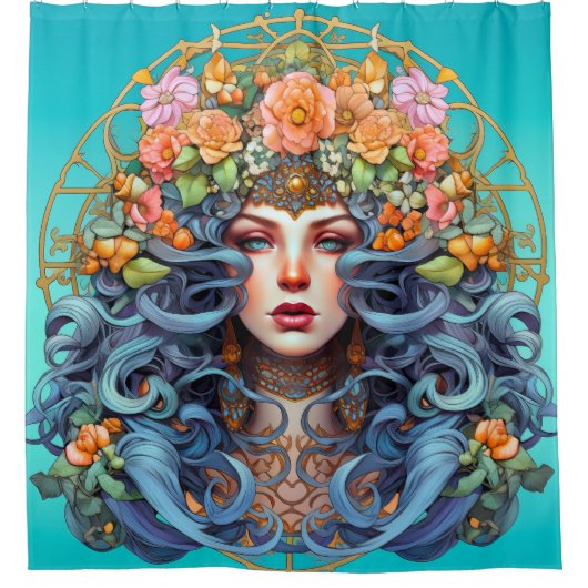 夢を見る シャワーカーテン (正面)