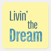 夢を見る スクエアシール (正面)