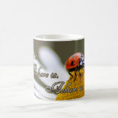 夢を見る。信じよ。それを達成する。 コーヒーマグカップ (中央)