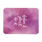 夢を見る、計画する、実行 マグネット (横)