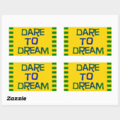 夢を見る 長方形シール (シート)