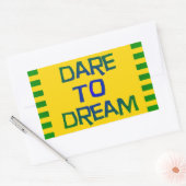 夢を見る 長方形シール (封筒)