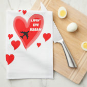 夢を見ろ！ キッチンタオル (四つ折り)