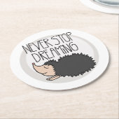 夢を見ストップない ラウンドペーパーコースター (アングル)