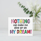 夢を見与えては到底思えカラフルぬ ポストカード (スタンド正面)