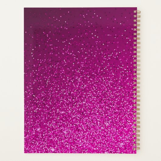 夢を見信じてそれをピンクにやる気を起こさせるする プランナー手帳 (裏面)