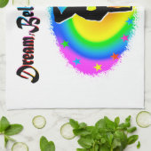 夢を見信じて体操の夢を実現する キッチンタオル (折り畳み)