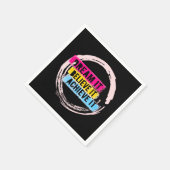 「夢を見信じて、夢を実現するやる気を起こさせる スタンダードカクテルナプキン (角)