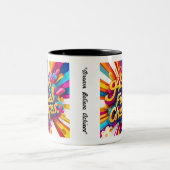 「夢を見信じよ、達成せよ」 ツートーンマグカップ (中央)