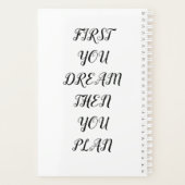 夢を計画する プランナー手帳 (裏面)