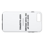 夢を諦めないで。寝続けてください Case-Mate iPhoneケース (裏面(横))