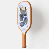 夢を追いかける犬 ピックルボールラケット (左)