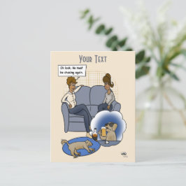 夢を追いかける犬 ポストカード