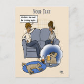 夢を追いかける犬 ポストカード (正面)