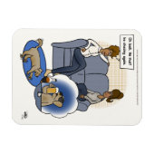 夢を追いかける犬 マグネット (横)