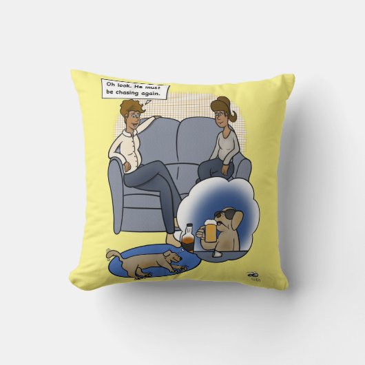 夢を追いかける クッション (正面)