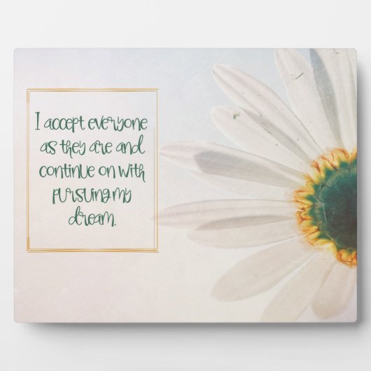 夢を追いかける フォトプラーク (正面)